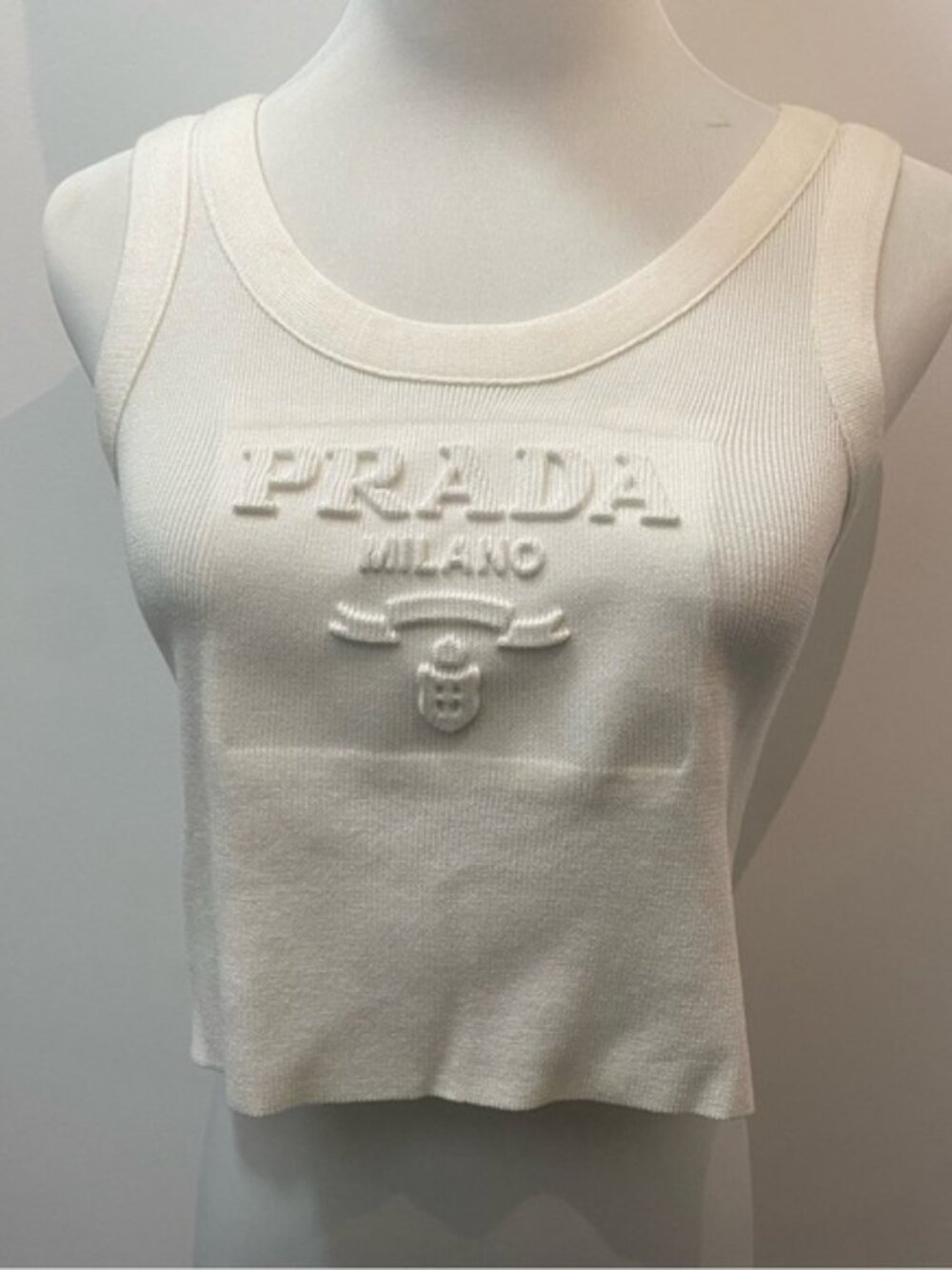 ⭐️Women's Prada Top with Straps White🏝️